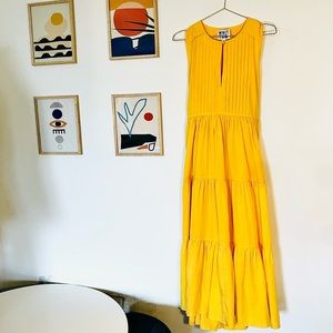Anthropologie (Whit Two) - Yellow/Button/Low Cut